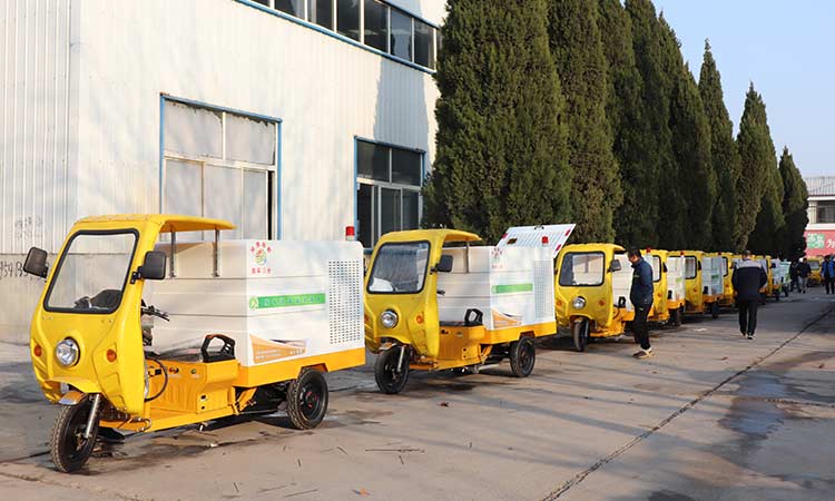 北京環(huán)衛(wèi)公司引進兩分類三輪垃圾清運車，用于垃圾分類運輸