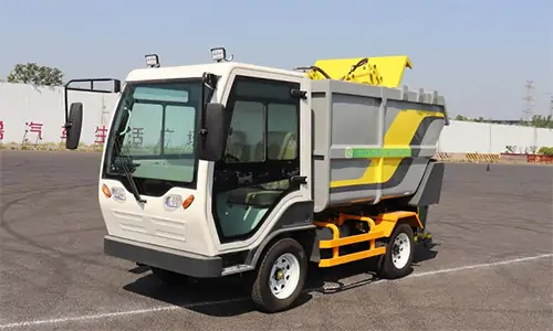 79906am美高梅長青小區(qū)垃圾清運(yùn)車自動裝卸垃圾不落地,污水不外溢