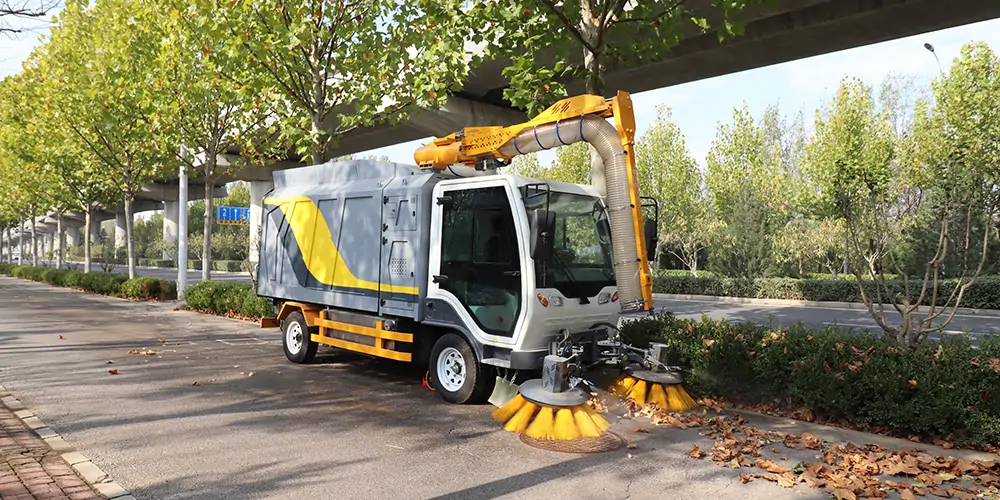 吸樹葉的機器 新型樹葉收集車 電動樹葉專用收集車 樹葉收集一體車 吸入式樹葉收集車